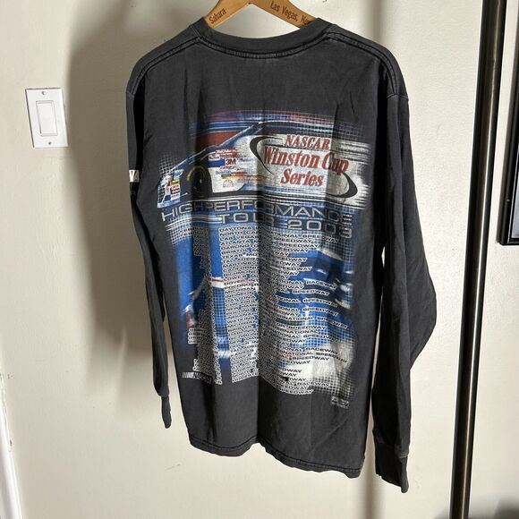 Vintage Nascar Winston Cup Series 2003 Mens Graphic Long Sleeve Shirt Black M - Picture 2 of 10